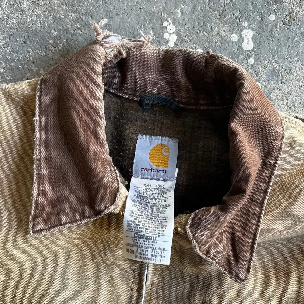 Carhartt J97 CML brown detroit work wear jacket - Picture 7 of 14